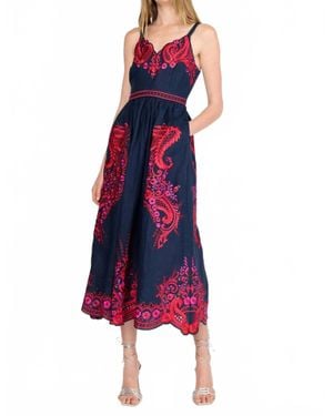 CHRISTY LYNN Holly Midi Dress - Red