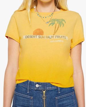 Mother The Itty Bitty Ringer Tee - Yellow