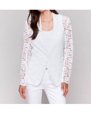 Charlie b Lace Blazer - White