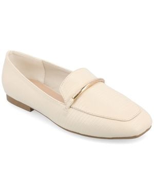 Journee Collection Wrenn Medium And Wide Width Dress Flats - White
