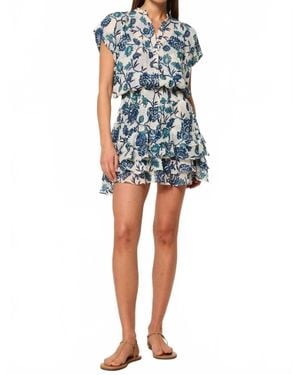 MISA Los Angles Evie Mini Dress - Blue