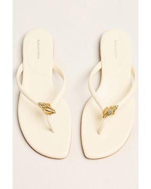 Reformation Onyx Flip-Flop Sandals - Natural