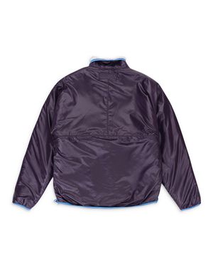 PHANES Front Zip Sherpa Ivory Work Jacket - Purple