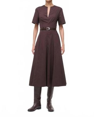 STAUD Frances Dress - Brown