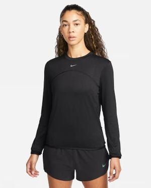 Nike Dri-Fit Swift Element Uv Running Top Crew-Neck Fts391 - Black