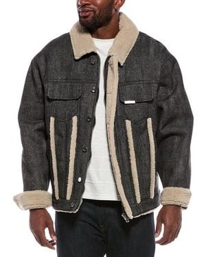 RTA Danny Denim Jacket - Gray