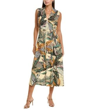 Nicole Miller Izzy Woven Midi Dress - Yellow