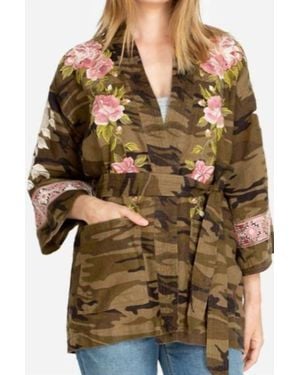 Johnny Was Yuki Linen Kimono - Brown