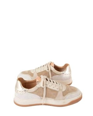 Penelope Chilvers Pintado Leather Sneaker - Natural