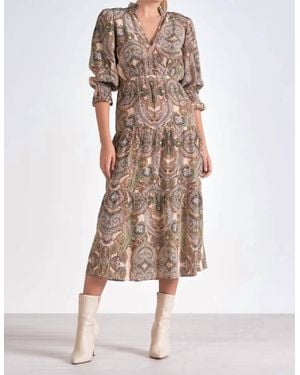 Elan Paisley Dress - Multicolor