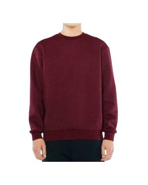 American Apparel Fleece Long Sleeves Sweatshirt - Red