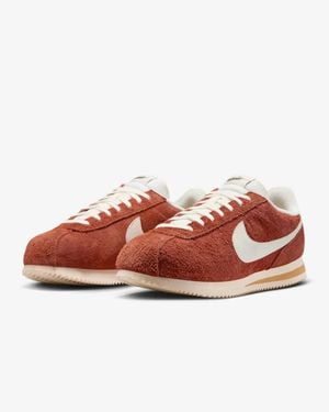 Nike Cortez Se Hf3142-200 Sneakers Russet Suede Lifestyle Shoes Rhs9406 - Red