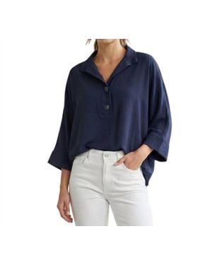 Renuar Long Dolman Sleeves Blouse - Blue