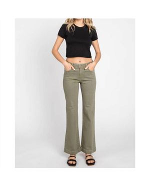Letter to Juliet Sicily Wide Hem Crop Flare Jean - Multicolor