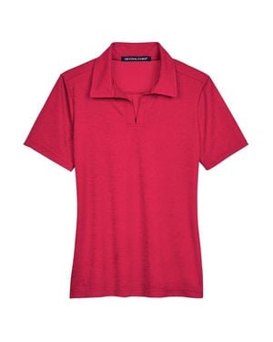 Devon & Jones Crownlux Performanceaddress Melange Polo - Red