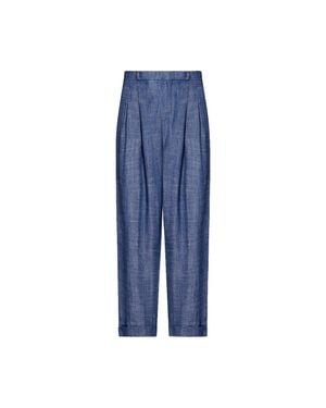 Peuterey Cotton-Blend Straight-Leg Pants - Blue