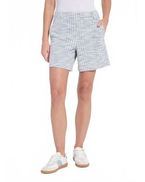 Lyssé Lily Summer Azzurro Tweed Short - Blue