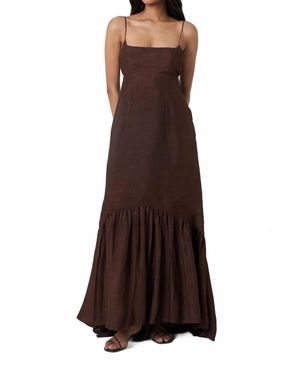 Summer Away Amara Maxi Dress - Brown