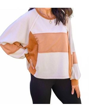 Hailey & Co Status Quo Boxy Long Sleeve Top - White