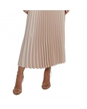 Love Token Nessa Pleated Skirt - Natural