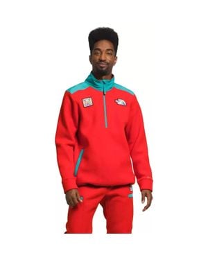 The North Face Alpine Polartec 0 Sweatshirt Fleece Pullover Kfc399 - Red