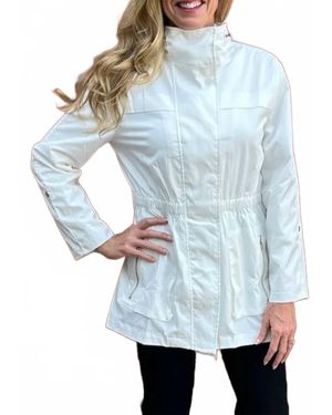 To The Way Corp. Casual Thigh Length Raincoat - Blue