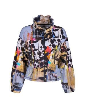 Dolcezza Double Oo Zip Front Jacket - White