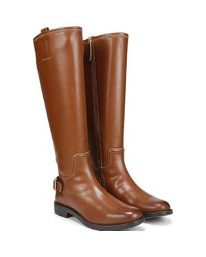 Franco Sarto Merina Faux Leather Knee High Riding Boots Lion732 - Brown