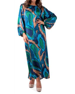 Gigi Moda La Onda Maxi Dress - Blue