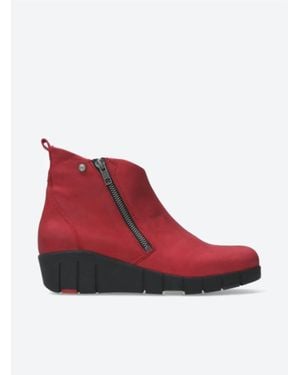 Wolky Phoenix Ankle Boot - Red