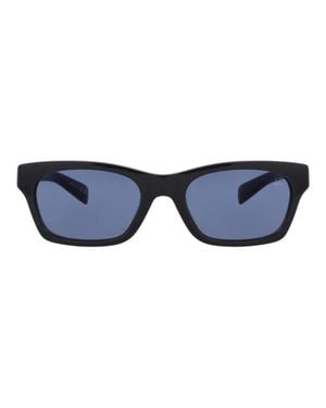 dunhill Square-Frame Recycled Acetate Sunglasses - Blue