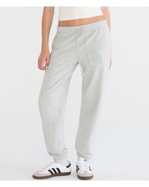 Aéropostale Slouchy High-Rise Cinched Sweatpants - Gray