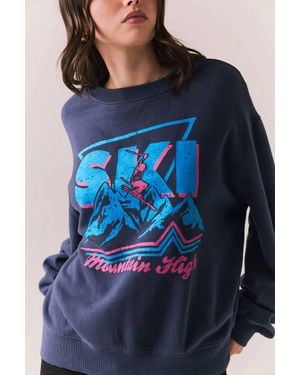 Chaser Brand Mountain High Long Sleeve Tee - Blue