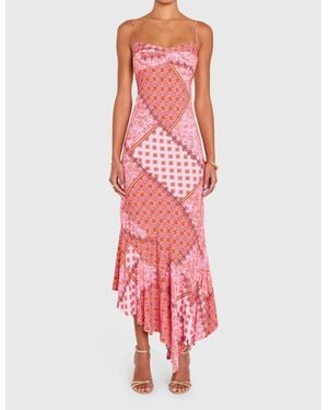 Amanda Uprichard Kaysee Midi Dress - Red