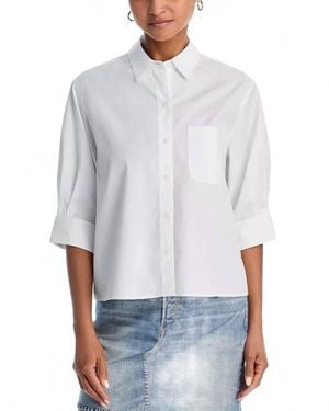 Rag & Bone Lucia Poplin Shirt - White