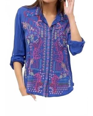 Johnny Was Luisa Blouse - Blue