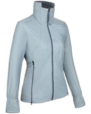 Lamunt Samuela Cashmere High-Collar Fitted Jacket - Blue