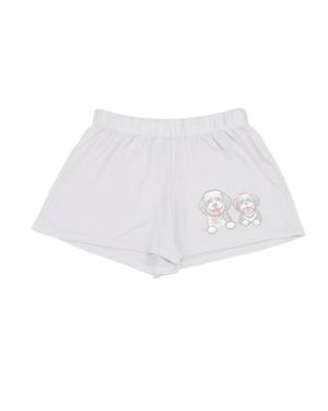 Firehouse Girl's Pup Party Shorts - White