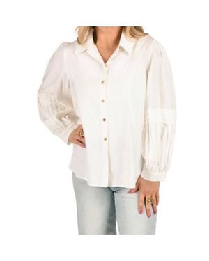Emily Mccarthy Long Sleeve Oxford Shirt - White