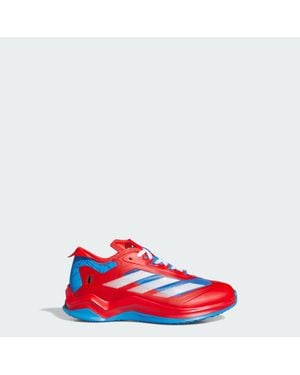 adidas Kids' Marvel Spider- Adizero Impact Turf Kids Shoes - Red