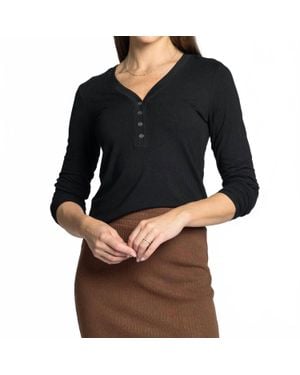 Thread & Supply Solara Long Sleeve Top - Black