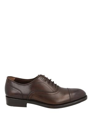 Ferragamo Baron Leather Oxfords - Brown