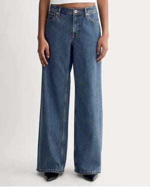 Everlane The Low Key Low-Rise Wide-Leg Jeans - Blue