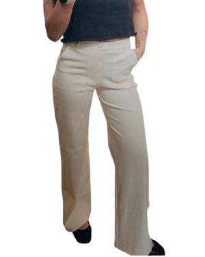 Rae Mode Triple Stretch Cotton Twill Wide Leg Pants - Gray