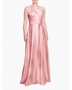 Marchesa Barletta One Shoulder Maxi Gown - Pink