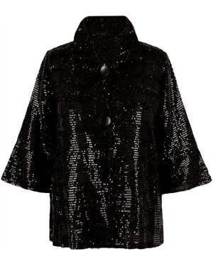 Dame Sequence Short Jacket - Black