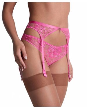 Aubade Rules Of Attraction Garter Belt - Pink