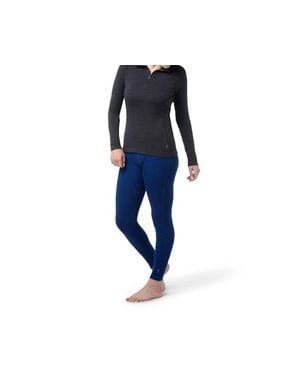 Smartwool Classic Thermal 1/4 Zip Tee - Blue