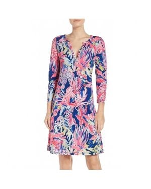 Lilly Pulitzer Banyan 3/4 Sleeve Dress - Blue