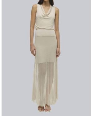Jonathan Simkhai Gennie Knit Midi Skirt - Natural